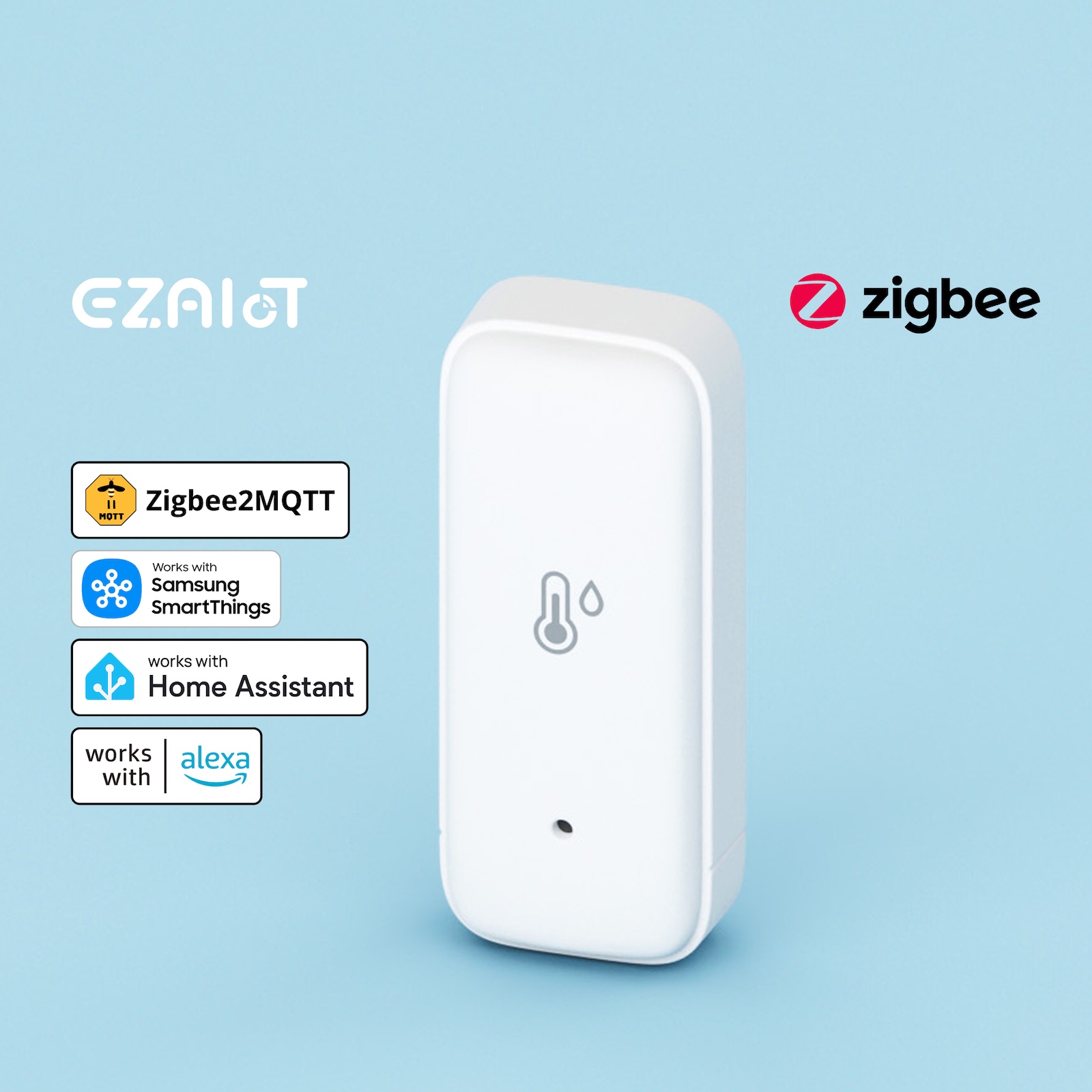 Digital Hygrometer Probe - Sensor Suhu Kelembaban Tuya Smart Zigbee