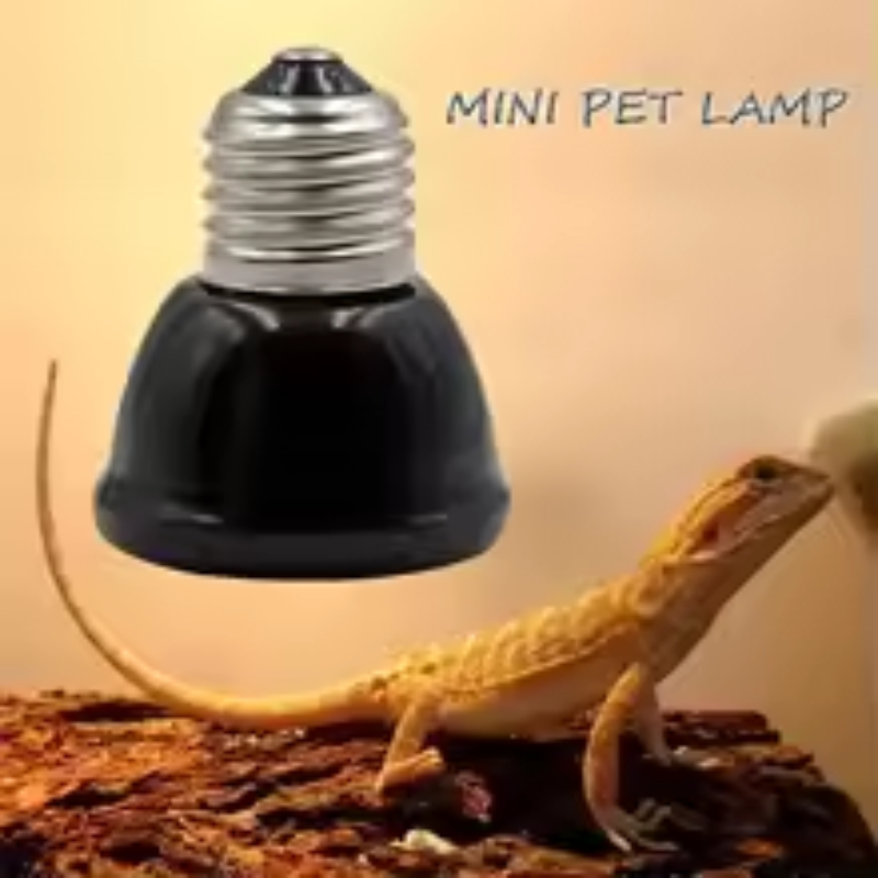 Ceramic Heat Emitter - Lampu Inframerah Mini Keramik Hitam 25W/50W/75W/100W